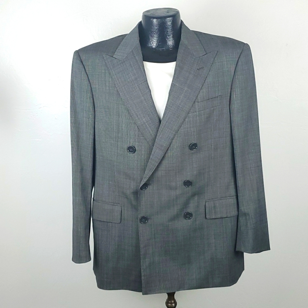 Ralph Lauren Black Label Gray Wool Blend Blazer 44R  Luxury Men’s Sport Coat